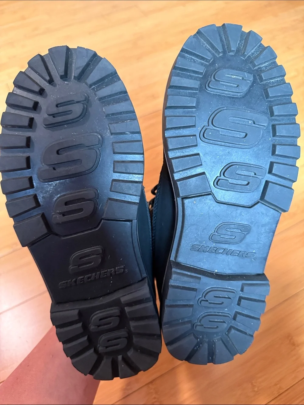 Skechers Black Men's Lace-Up Work Boots